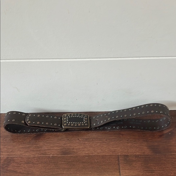 Y2K Brown Studded Belt - Picture 1 of 5
